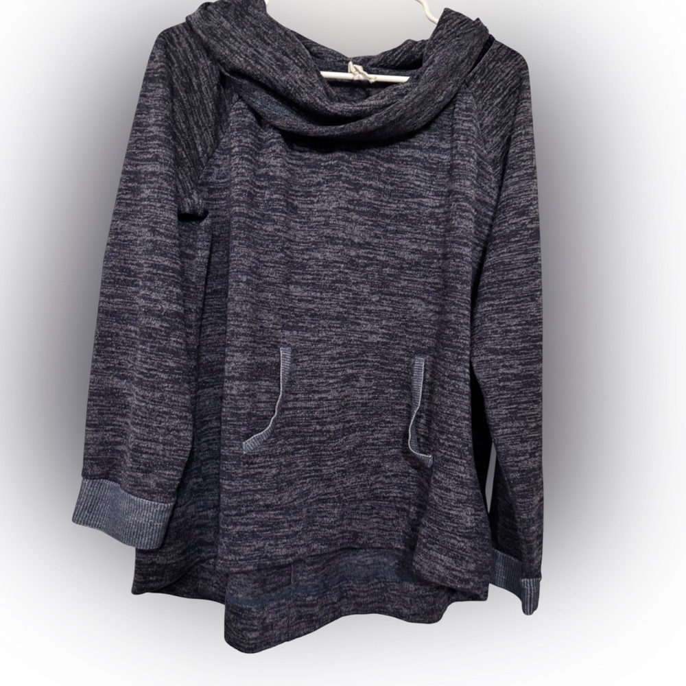 Pullover,‎ Size XXL, Navy Color, Velvet Collar, Comfort, Pocket